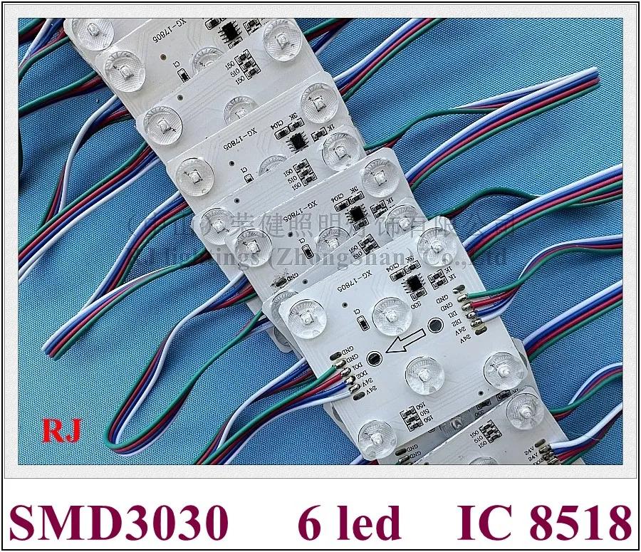 Ǯ ÷ LED   IC 8518, 2811 SMD 3030 DC24V 6 LED 4W Ȯ ݻ   극ũ Ʈκ 簳
